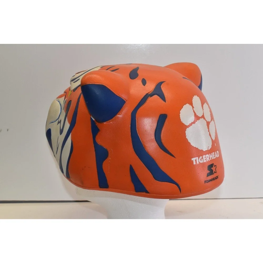 Clemson Starter Foamhead NCAA College Football Tiger Head Hat RARE